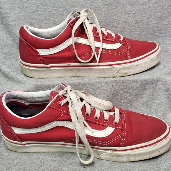 VANS Old Skool Off The Wall, Red and White Men's Size 9 - Picture 3 of 8